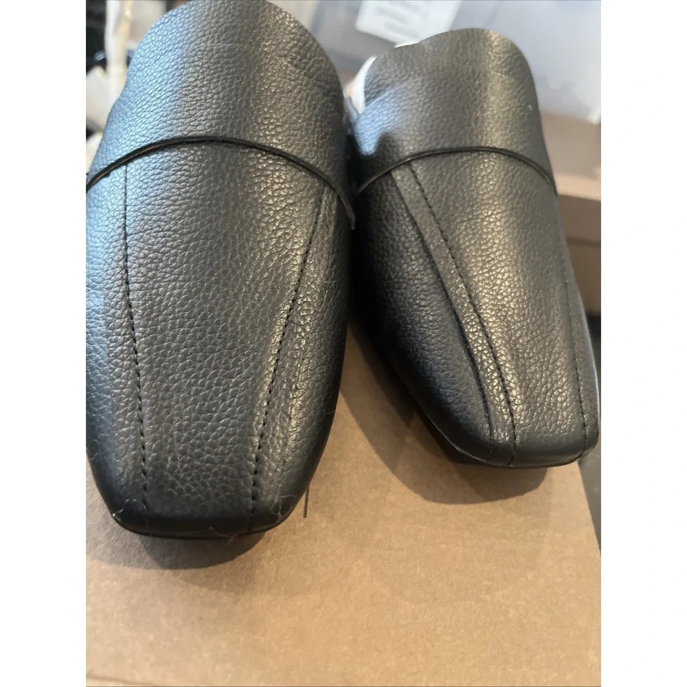 LINEA PAOLO Atlas Tumbled Womens Mule, Black , Women Size 5.5 NEW